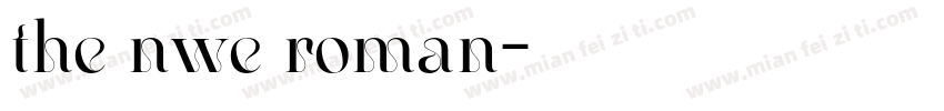 the nwe roman字体转换